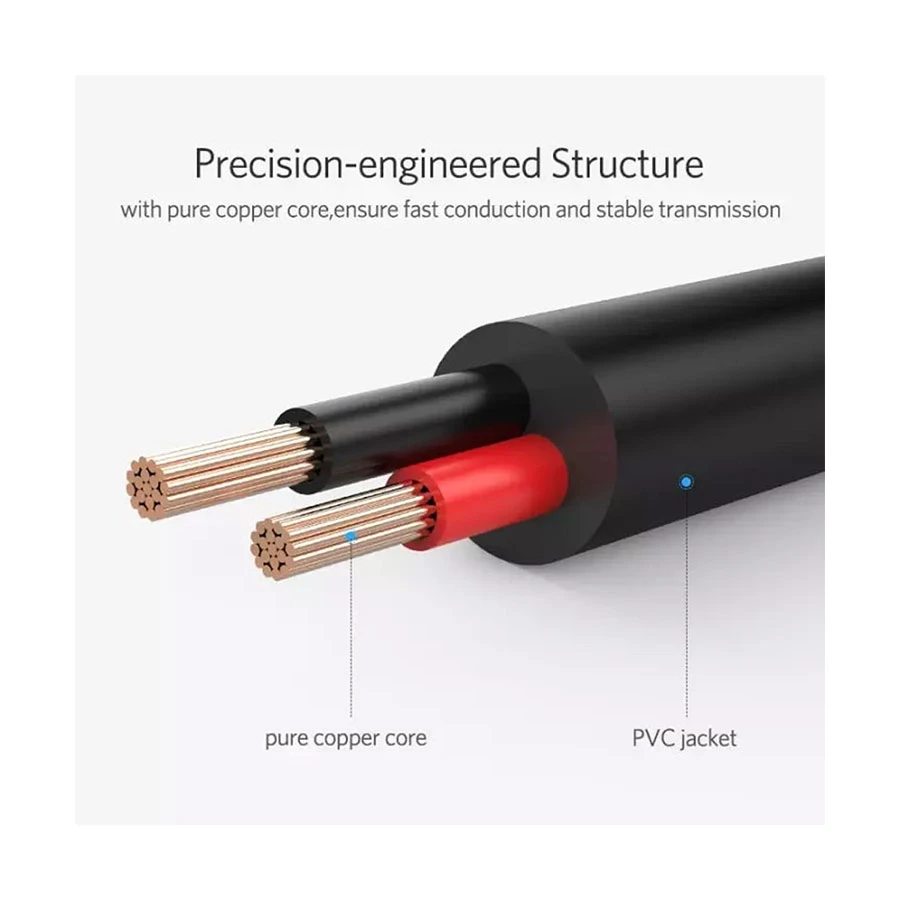 UGREEN US277 USB-A to DC 3.5mm Power Cable 1 Meter Black