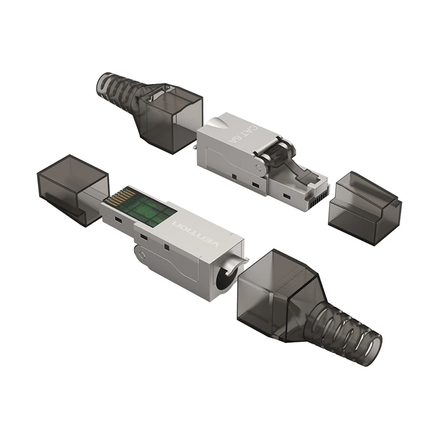 Vention IDIH0 Cat 6A FTP Gray Toolless RJ45 Modular Plug