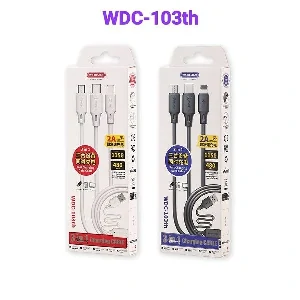 WK WDC-103th 3-ইন-1 মাইক্রো লাইটনিং টাইপ-সি 2A ম্যাক্স ফাস্ট চার্জিং USB কেবল