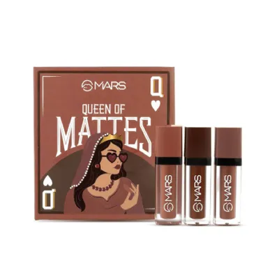 Mars Queen Of Mattes লিকুইড লিপস্টিক সেট – 04 Browns