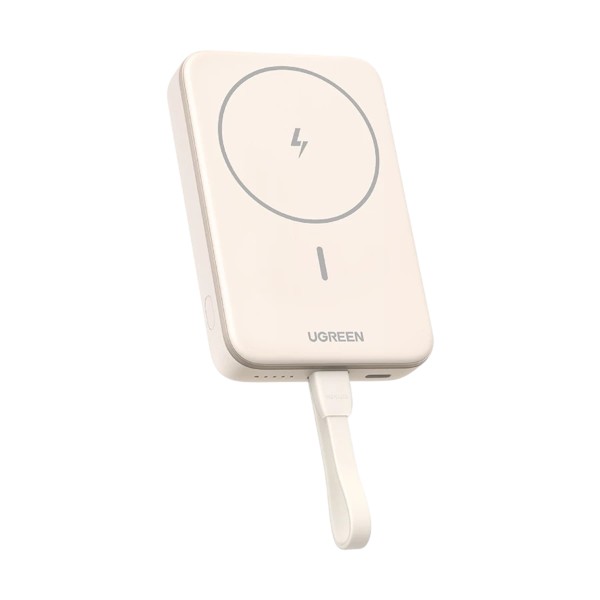 Ugreen PB760 (35341) 10000mAh বেইজ 20W ম্যাগনেটিক ওয়্যারলেস চার্জিং পাওয়ার ব্যাংক