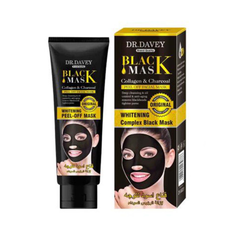 Dr. Davey Black Peel Off Mask with Collagen & Charcoal 120ml (China)