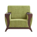 Regal ROME কাঠের সিঙ্গেল সোফা ROME-SSC-347-3-1-20 (ফ্যাব্রিক SF-2121)