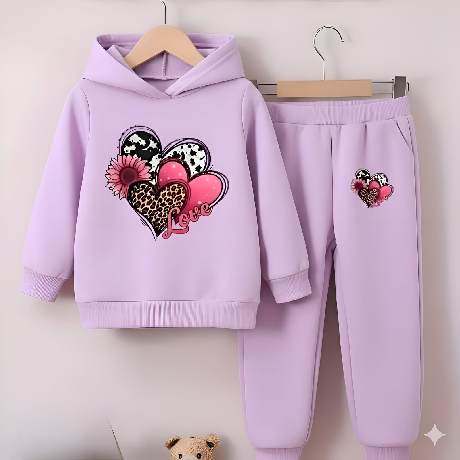 Baby Hoodie Set with Pant for Boys and Girls, Sizes 3-6M to 9-10Y