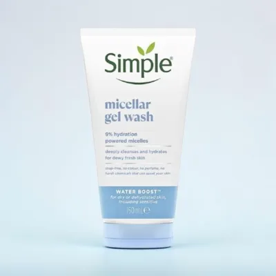 Simple Water Boost 9% Hydration Powered মাইসেলার জেল ওয়াশ 150ml