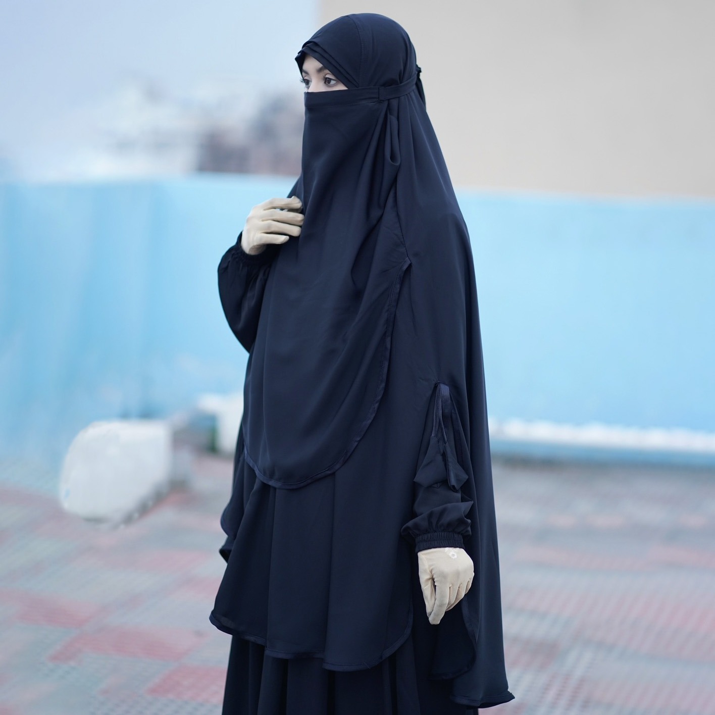 Iqra রেডি হিজাব, নরম চেরি কাপড়