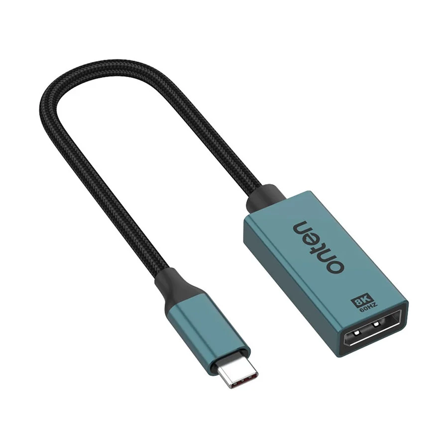 Onten OTN-UC953 USB Type-C to DisplayPort 8K Converter Crystal Teal