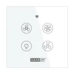 GearUP Wi-Fi সিলিং ফ্যান স্পিড কন্ট্রোলার ও লাইট সুইচ – TUYA/Smart Life অ্যাপ কন্ট্রোল (রিমোট ছাড়া)