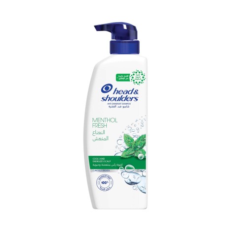 Head & Shoulders Menthol Fresh Anti Dandruff Shampoo 500ml (France)