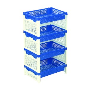 4 Step Lotus Fence Rack Two Color Blue