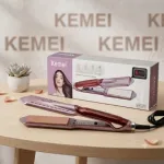 Kemei KM-471 হেয়ার স্ট্রেইটনার, টেম্পারেচার কন্ট্রোল সহ
