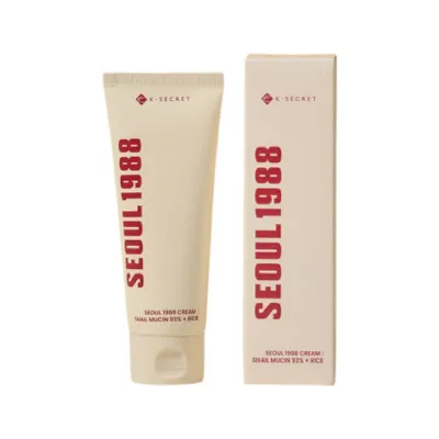 K-Secret Seoul 1988 স্নেইল মিউসিন 93% ও রাইস ক্রিম 100ml