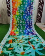 Women's 12 Haath Chanduri Silk Saree, Saree Only, 6 Colours