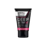 Biore Men's Deep Action ব্ল্যাকহেডস ডাবল স্ক্রাব ফেসিয়াল ফোম 100g
