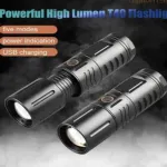 রিচার্জেবল Zamboo জুম LED টর্চ লাইট, পাওয়ার ব্যাংকসহ