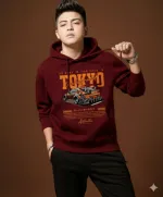 Men's and Women's Drop Shoulder Hoodie with DTF Print