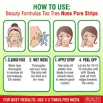 Beauty Formulas Tea Tree নোজ পোর স্ট্রিপস 6টি