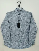 Men's Full Sleeve Check and Print Shirt, Pure Cotton, Sizes M to XL
