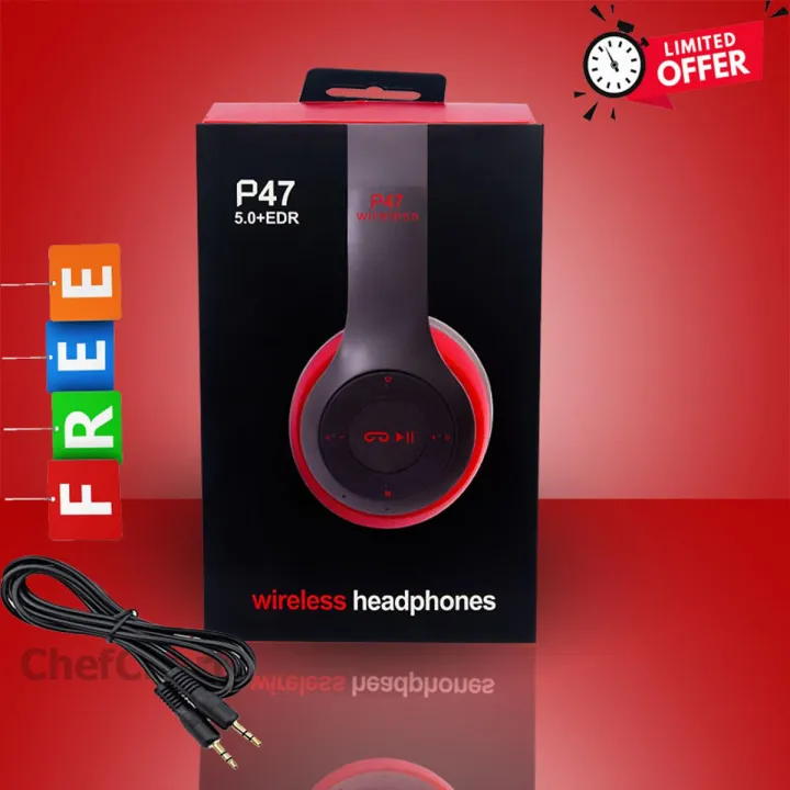 P47 ওয়্যারলেস ব্লুটুথ হেডফোন