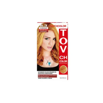 Tovch হেয়ার কালার 30ml*2 - 8.3 মিডিয়াম গোল্ড