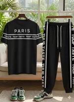 Men's Oversized Mesh Jersey Combo, 160 GSM Tee, 280 GSM Trouser