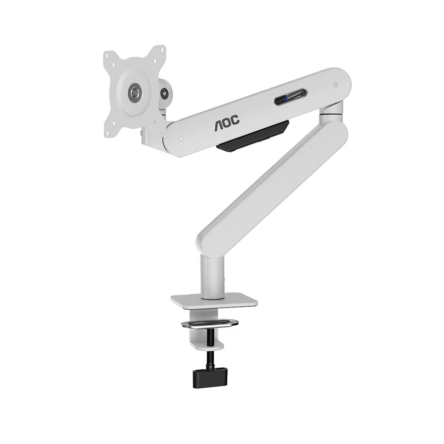 AOC AM400W 17-34 Inch Single Arm Monitor Desk Mount White