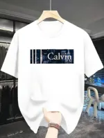 Single Jersey Cotton Drop Shoulder T-Shirt, DTF Print, M to XL