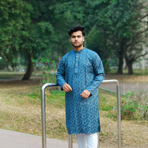 Men's Cotton Printed Panjabi