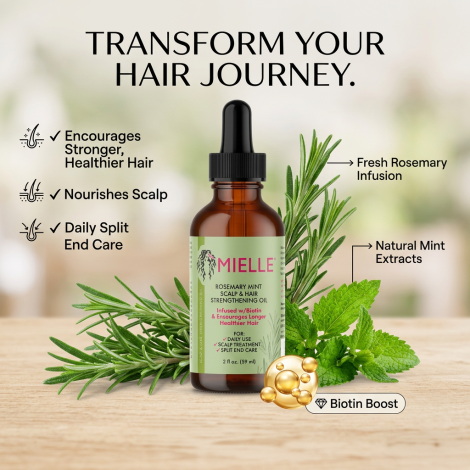 Mielle Rosemary Mint Scalp & Hair Strengthening Oil 59ml (USA)