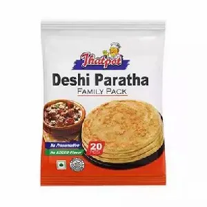 Jhatpot দেশি পরোটা ফ্যামিলি প্যাক 1300 গ্রাম (20 পিস)