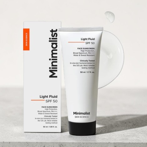 Minimalist Light Fluid SPF 50 Face Sunscreen 50ml (India)