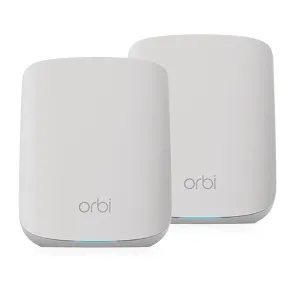 Netgear Orbi RBK352 AX1800 ডুয়াল ব্যান্ড গিগাবিট Wi-Fi 6 রাউটার (2 প্যাক)