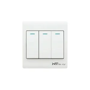 NT blu-ray Primo White 3 গ্যাং 1/2 ওয়ে সুইচ