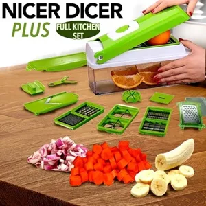 Nicer Dicer Plus ফল ও সবজি কাটার – সবুজ