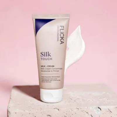 FLiCKA Silk Touch 3-in-1 প্রাইমার + ময়েশ্চারাইজার মিল্ক ক্রিম 60g