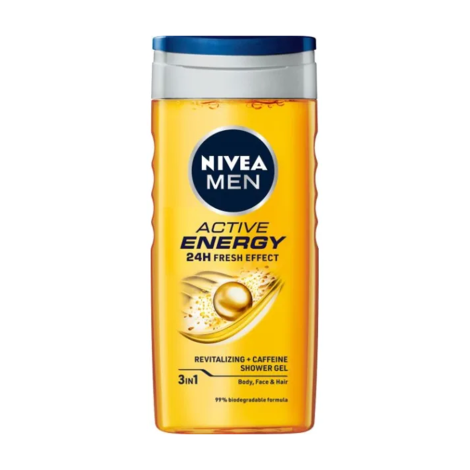Nivea Men Boost 24H Fresh Effect Revitalising + Caffein Shower Gel 250ml (Germany)