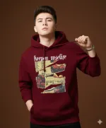 Men's and Women's Drop Shoulder Hoodie with DTF Print