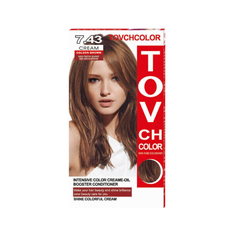Tovch Hair color - 7.43 Golden Brown (China)