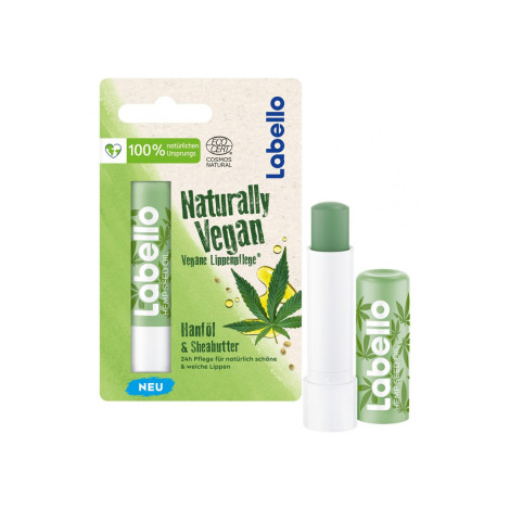 Labello Naturally Vegan হেম্প অয়েল ও শিয়া বাটার লিপ বাম 5.2ml