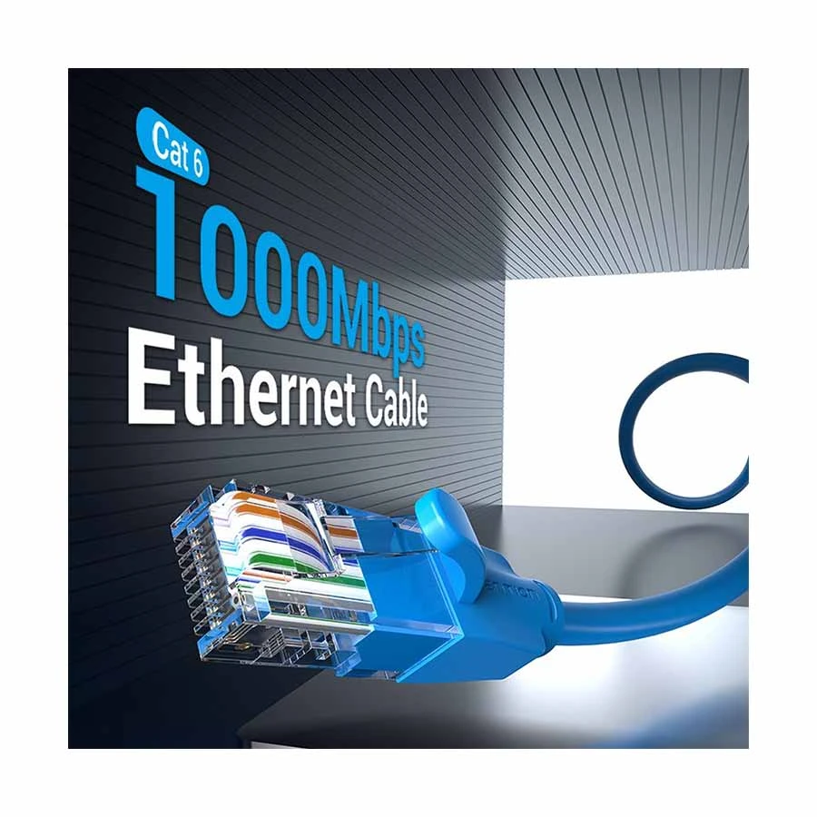 Vention IBELI Cat-6 UTP 3 Meter Blue Network Patch Cable