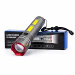 Laser Cannon X03 মেটাল ট্যাকটিক্যাল টর্চলাইট – বিল্ট-ইন পাওয়ার ব্যাংকসহ