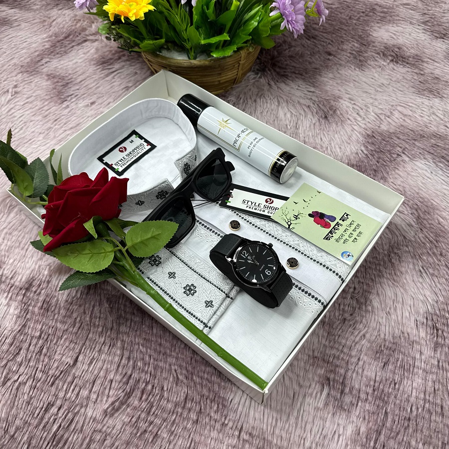 ছেলেদের পাঞ্জাবি কম্বো সেট, 5 রং, M, L ও XL সাইজ