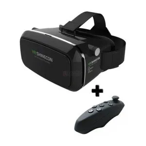VR Box Shinecon 3D গ্লাস রিমোটসহ – কালো