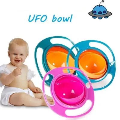 Magic Gyro Bowl 360 Degree Rotate Spill-Proof Bowl