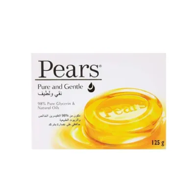 Pears পিওর অ্যান্ড জেন্টল 98% পিওর গ্লিসারিন ও ন্যাচারাল অয়েলস সোপ 125g