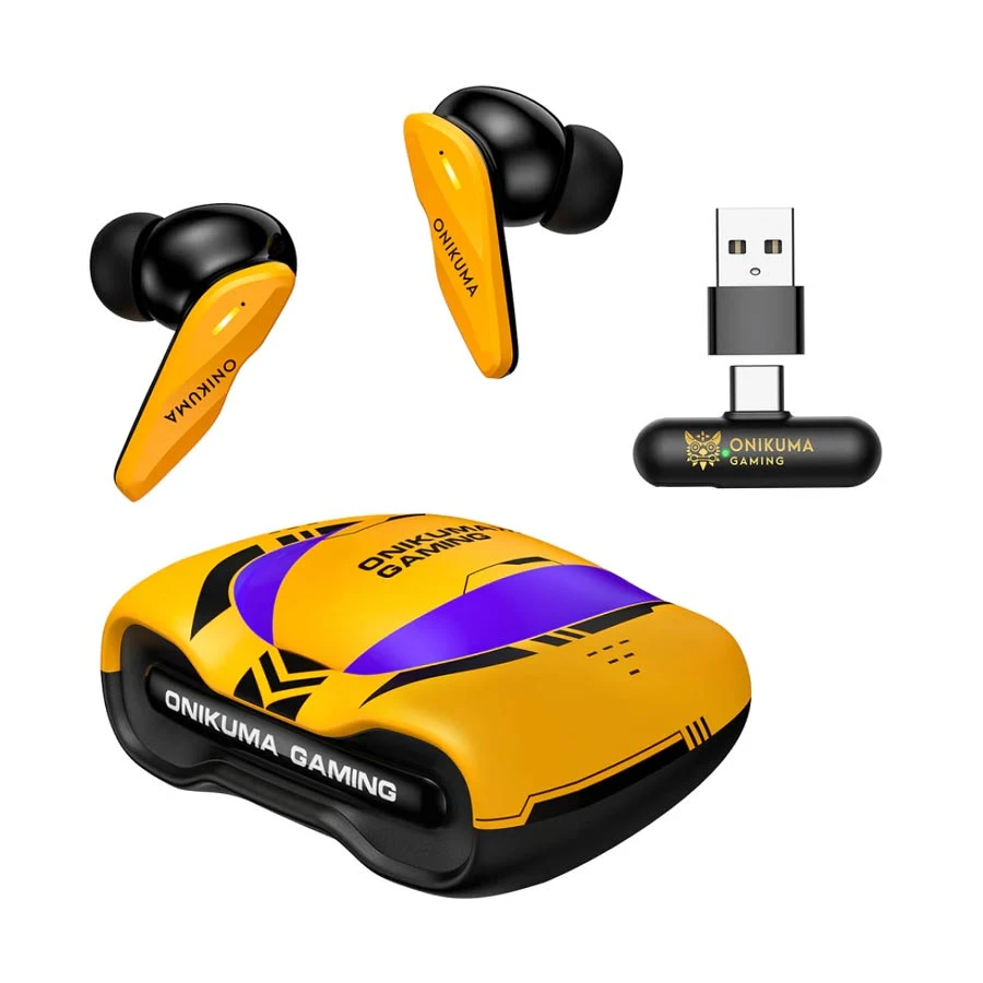 Onikuma TX616 Tri-Mode TWS Gaming Earbuds Yellow