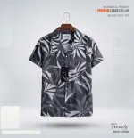 Men's Pure Cotton Cuban Collar Half Sleeve Shirt, Digital Print