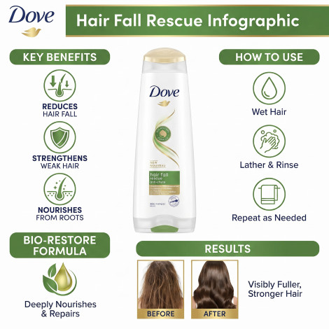 Dove Hair Fall Rescue কন্ডিশনার 350 ml