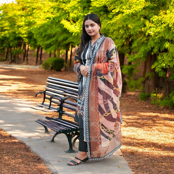 ডিজিটাল প্রিন্ট থ্রি পিস