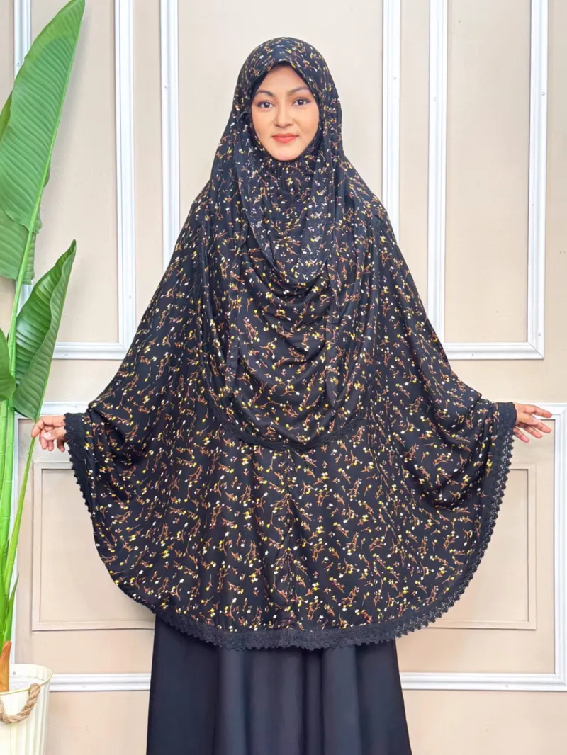 Viscose Cotton Hijab for Women with Niqab, Gher 150, 6 Colours